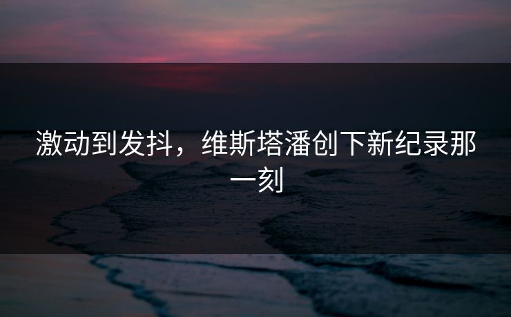 激动到发抖,维斯塔潘创下新纪录那一刻 激动到发抖,维斯塔潘创下新纪录那一刻